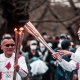 Olympic Torch Relay in Osaka, Without Spectators!