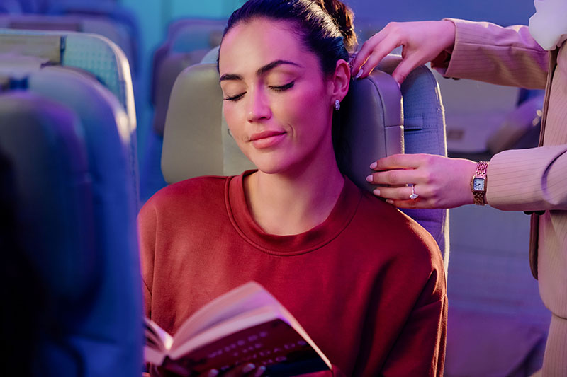 Emirates redefines Economy Class journeys with world’s first U-Dream headrest
